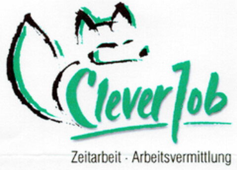 Clever Job Zeitarbeit·Arbeitsvermittlung Logo (DPMA, 12.04.2000)