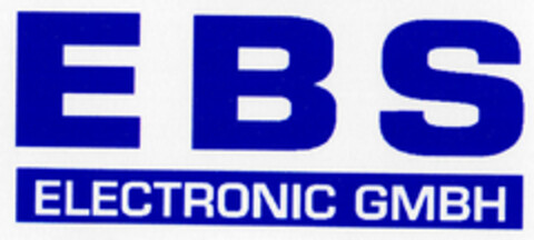 EBS ELECTRONIC GMBH Logo (DPMA, 31.10.2000)