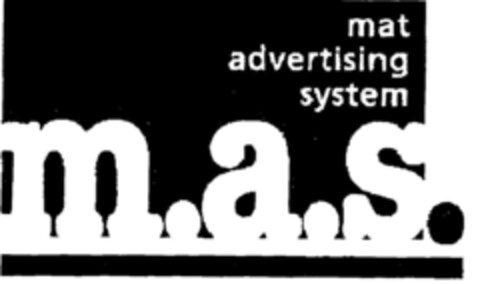 m.a.s. mat advertising system Logo (DPMA, 05/11/2001)