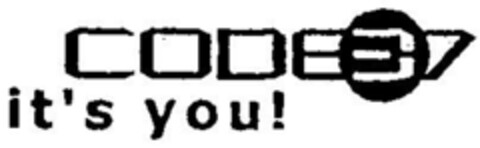 CODE37 it's you! Logo (DPMA, 02.08.2001)