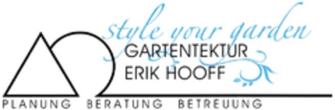 GARTENTEKTUR ERIK HOOFF style your garden Logo (DPMA, 13.11.2013)