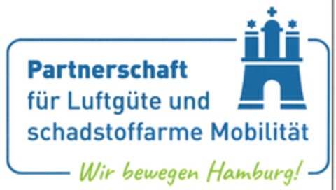 Partnerschaft für Luftgüte und schadstoffarme Mobilität Wir bewegen Hamburg ! Logo (DPMA, 03/22/2017)