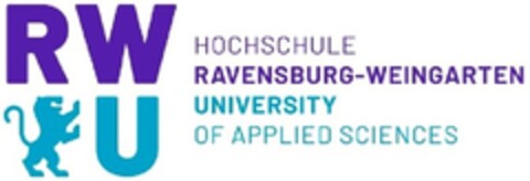 RWU HOCHSCHULE RAVENSBURG-WEINGARTEN UNIVERSITY OF APPLIED SCIENCES Logo (DPMA, 17.12.2018)