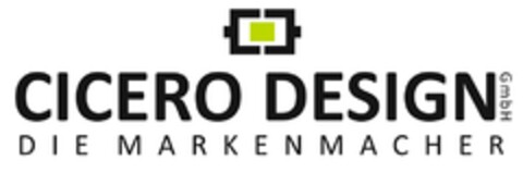 CICERO DESIGN GmbH DIE MARKENMACHER Logo (DPMA, 01/23/2018)