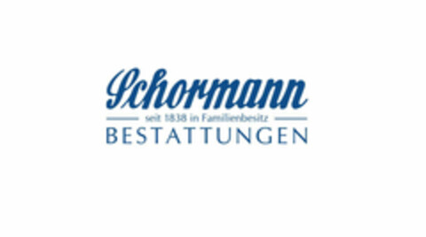 Schormann BESTATTUNGEN seit 1838 in Familienbesitz Logo (DPMA, 26.10.2018)