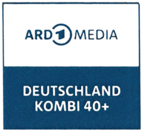 ARD 1 MEDIA DEUTSCHLAND KOMBI 40+ Logo (DPMA, 04.08.2021)