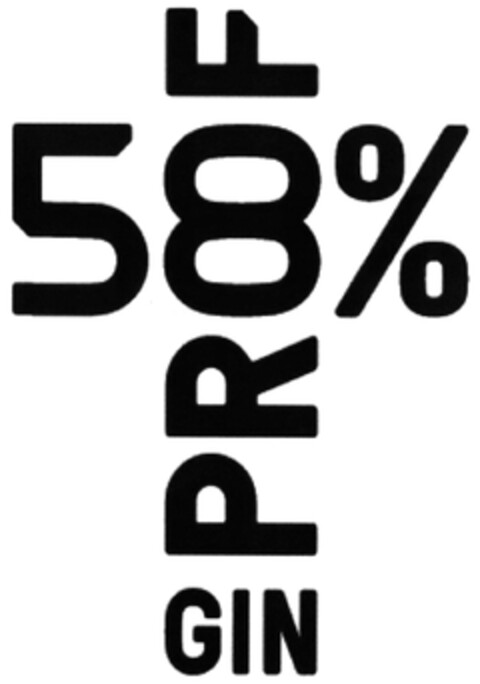 58% PROOF GIN Logo (DPMA, 14.04.2021)