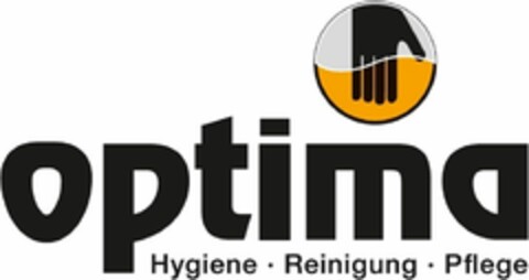 optima Hygiene · Reinigung · Pflege Logo (DPMA, 06/23/2022)