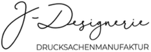 J-Designerie DRUCKSACHENMANUFAKTUR Logo (DPMA, 20.08.2022)