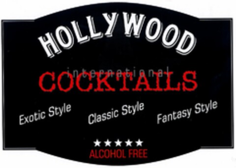 HOLLYWOOD interrnational COCKTAILS Logo (DPMA, 18.03.2004)