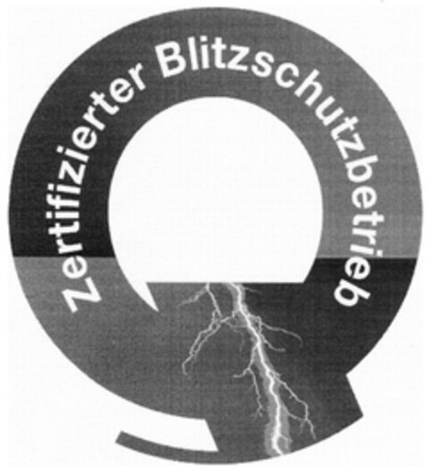 Q Zertifizierter Blitzschutzbetrieb Logo (DPMA, 02.02.2007)