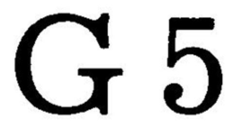 G 5 Logo (DPMA, 01.01.1995)