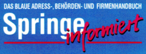 Springe informiert Logo (DPMA, 06/09/1995)