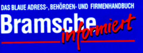 DAS BLAUE - Bramsche informiert Logo (DPMA, 16.11.1995)