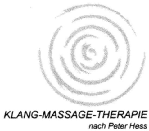 KLANG-MASSAGE-THERAPIE nach Peter Hess Logo (DPMA, 14.07.1999)