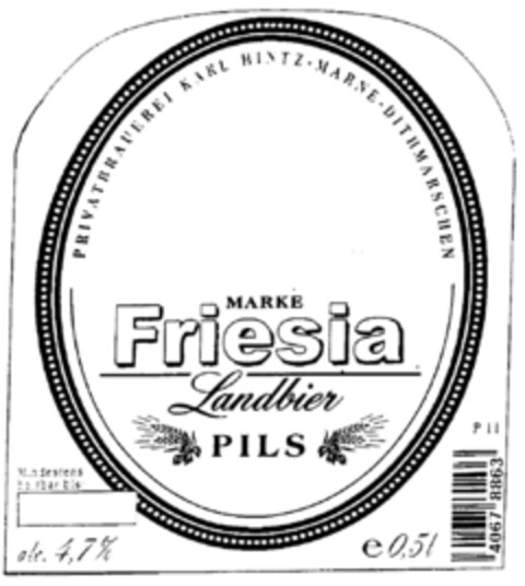 Friesia Landbier PILS Logo (DPMA, 27.09.1999)