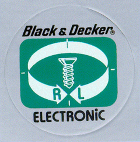 Black & Decker ELECTRONIC Logo (DPMA, 02/02/1983)