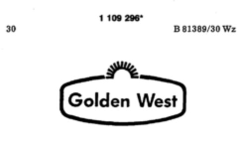 Golden West Logo (DPMA, 03/24/1987)