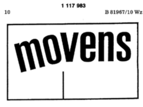 movens Logo (DPMA, 09.06.1987)