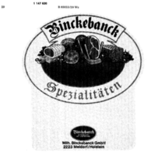 Binckebanck Spezialitäten Logo (DPMA, 11/02/1988)