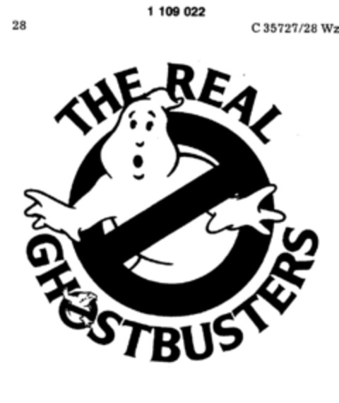 THE REAL GHOSTBUSTERS Logo (DPMA, 29.10.1986)