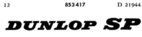 DUNLOP SP Logo (DPMA, 24.02.1968)