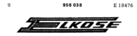 ELKOSE Logo (DPMA, 13.02.1976)