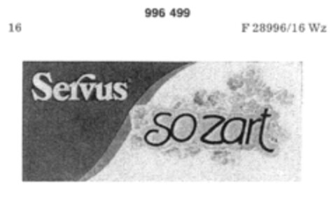 Servus so zart Logo (DPMA, 19.05.1979)