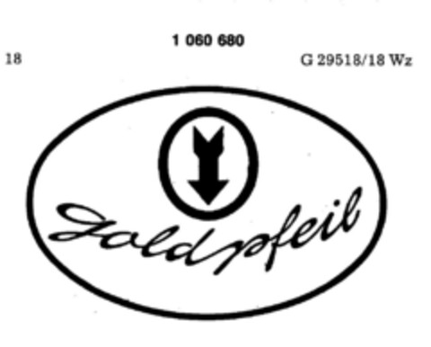 Goldpfeil Logo (DPMA, 15.04.1982)