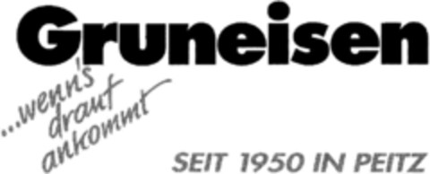 Gruneisen...wenn`s drauf ankommt Logo (DPMA, 11/08/1991)