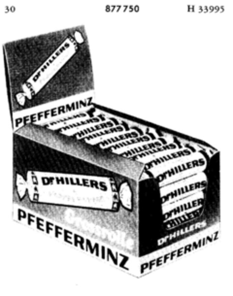 Dr. HILLERS PFERFFERMINZ Logo (DPMA, 04.02.1970)