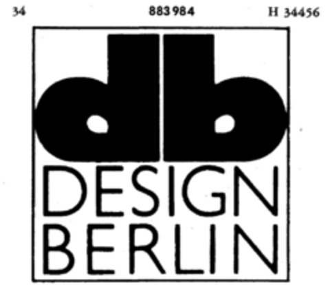 db DESIGN BERLIN Logo (DPMA, 04.06.1970)