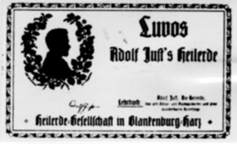 Luvos Adolf Just's Heilerde Logo (DPMA, 14.01.1920)