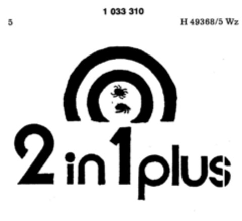 2 in 1 plus Logo (DPMA, 11/26/1981)