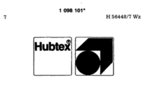 Hubtex Logo (DPMA, 01.08.1986)