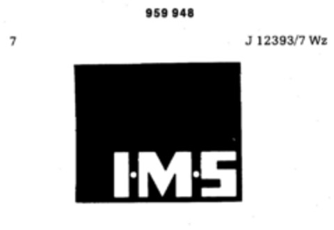 I·M·S Logo (DPMA, 15.12.1975)