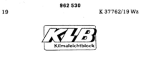 KLB Klimaleichtblock Logo (DPMA, 08/04/1976)