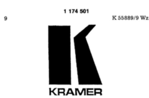 K KRAMER Logo (DPMA, 03/17/1990)