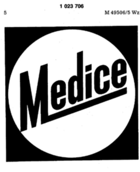 Medice Logo (DPMA, 10.03.1981)