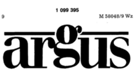 argus Logo (DPMA, 12.02.1986)