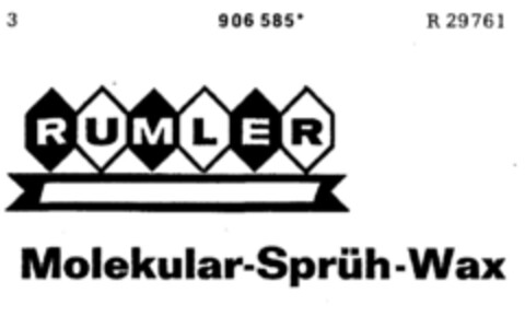 RUMLER Molekular-Sprüh-Wax Logo (DPMA, 02/07/1973)