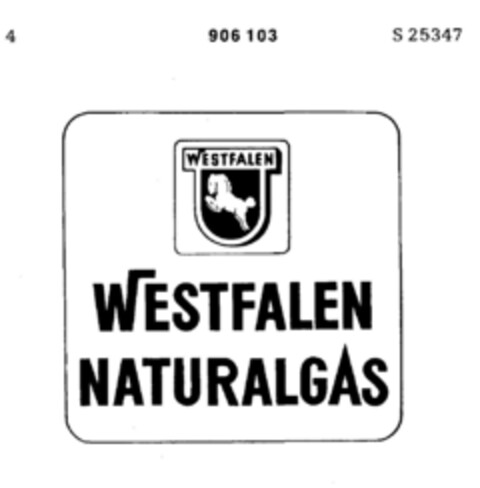 WESTFALEN NATURALGAS Logo (DPMA, 24.03.1972)