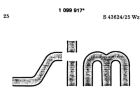 sim Logo (DPMA, 06.08.1986)