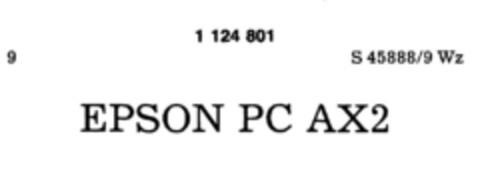 EPSON PC AX2 Logo (DPMA, 15.12.1987)