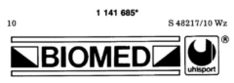 BIOMED uhlsport Logo (DPMA, 04/04/1989)