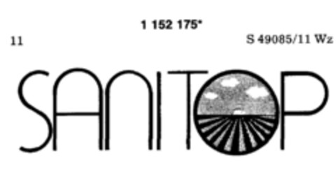 SANITOP Logo (DPMA, 26.09.1989)