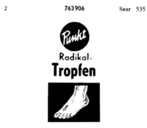 Punkt Radikal-Tropfen Logo (DPMA, 11/26/1949)