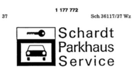 Schardt Parkhaus Service Logo (DPMA, 20.03.1990)