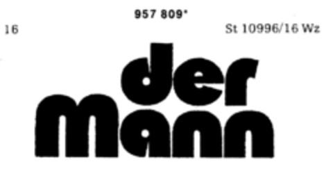 der Mann Logo (DPMA, 11.06.1976)