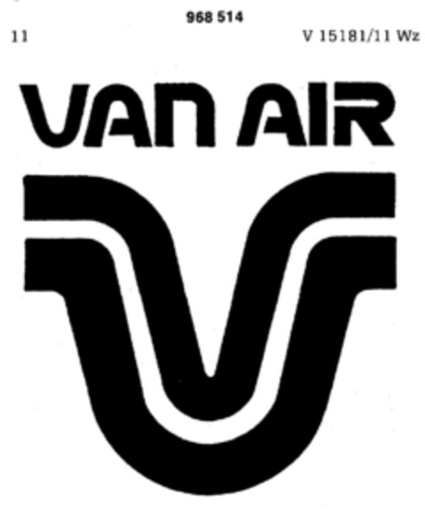 VAN AIR Logo (DPMA, 07.07.1976)